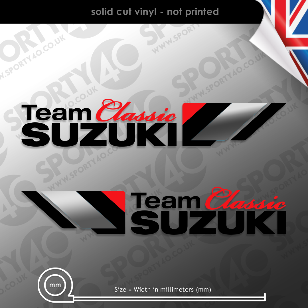 Suzuki Team Classic Graphic Vinyl Decal Sticker