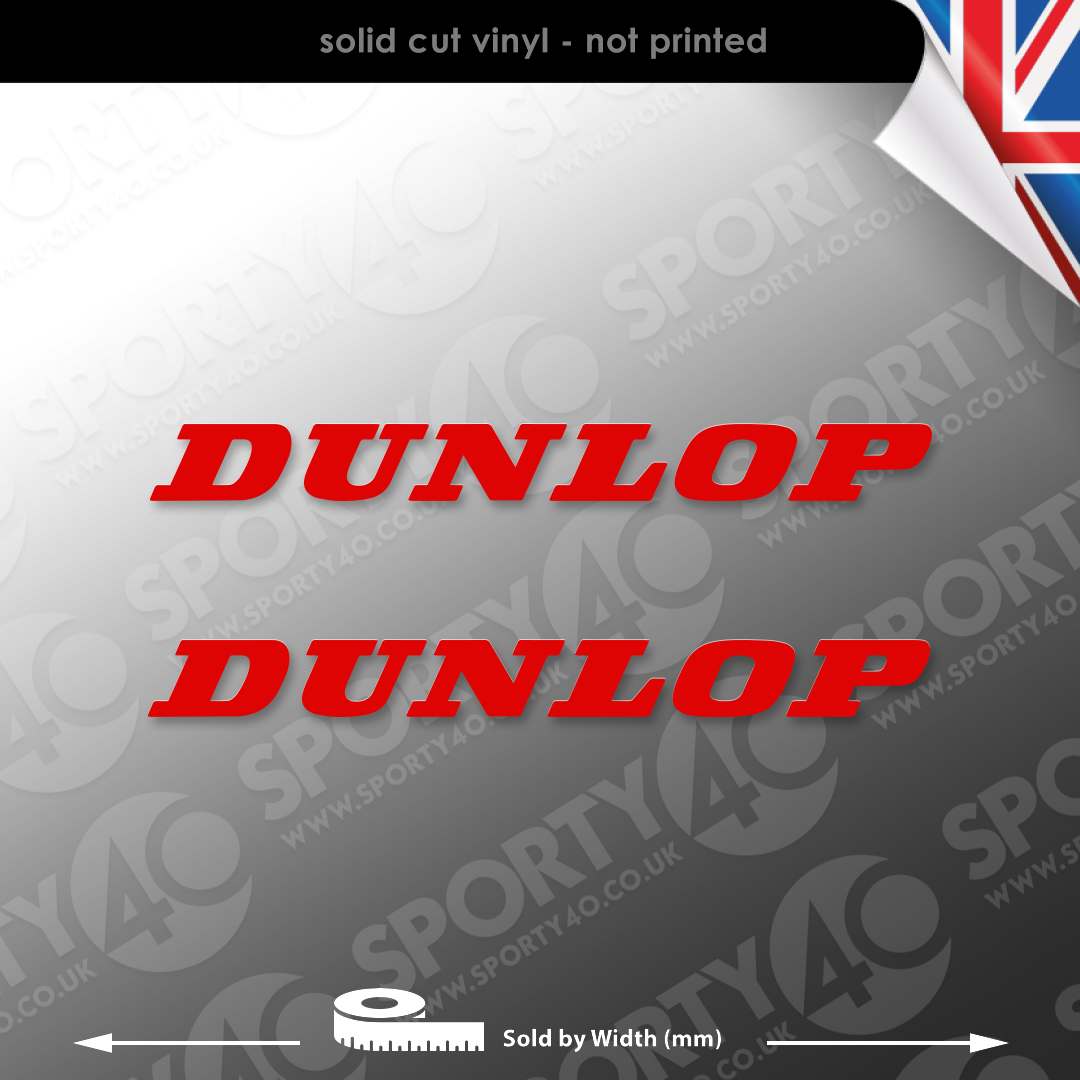 Dunlop Racing Vinyl Decal Sticker