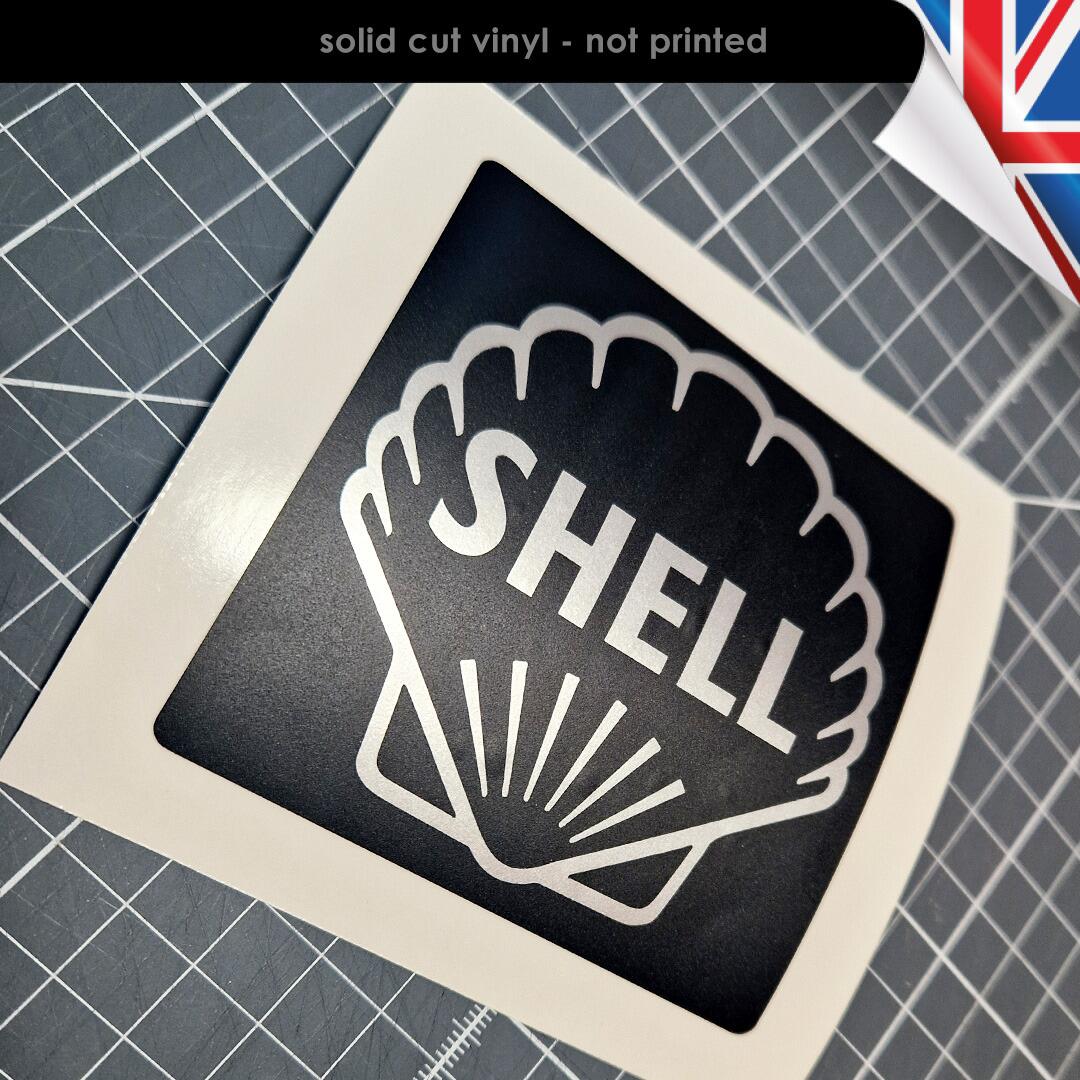 Shellron Sticker Shell Vintage Sauare Vinyl Decal Sticker