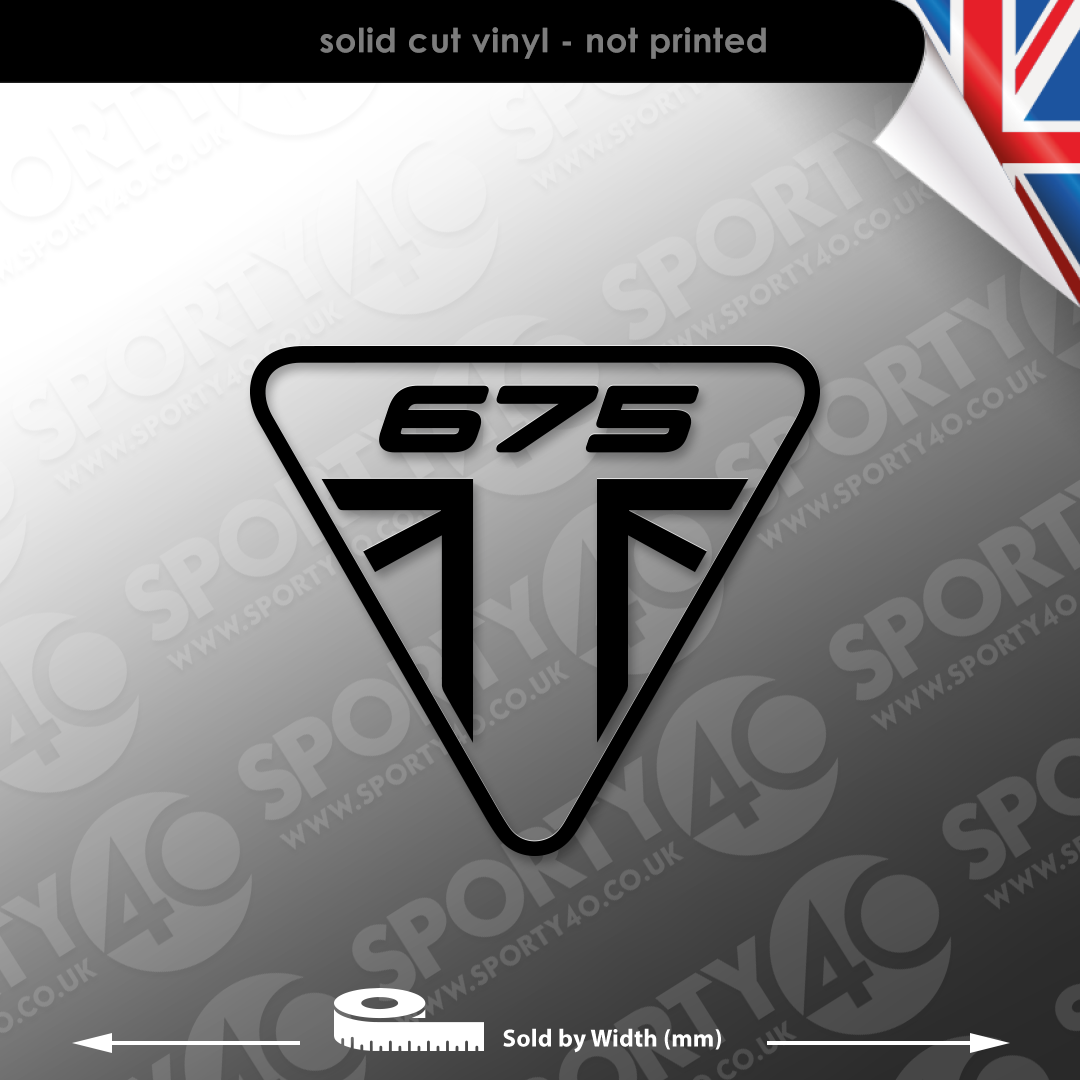 Triumph 675 Triangle Vinyl Decal Sticker