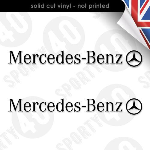Mercedes Benz Stickers 100mm (Black White Red Silver).