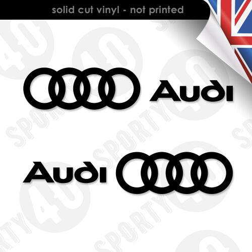 Audi QUATTRO Vinyl Stickers Decal for all models - L400mm x H44mm x2