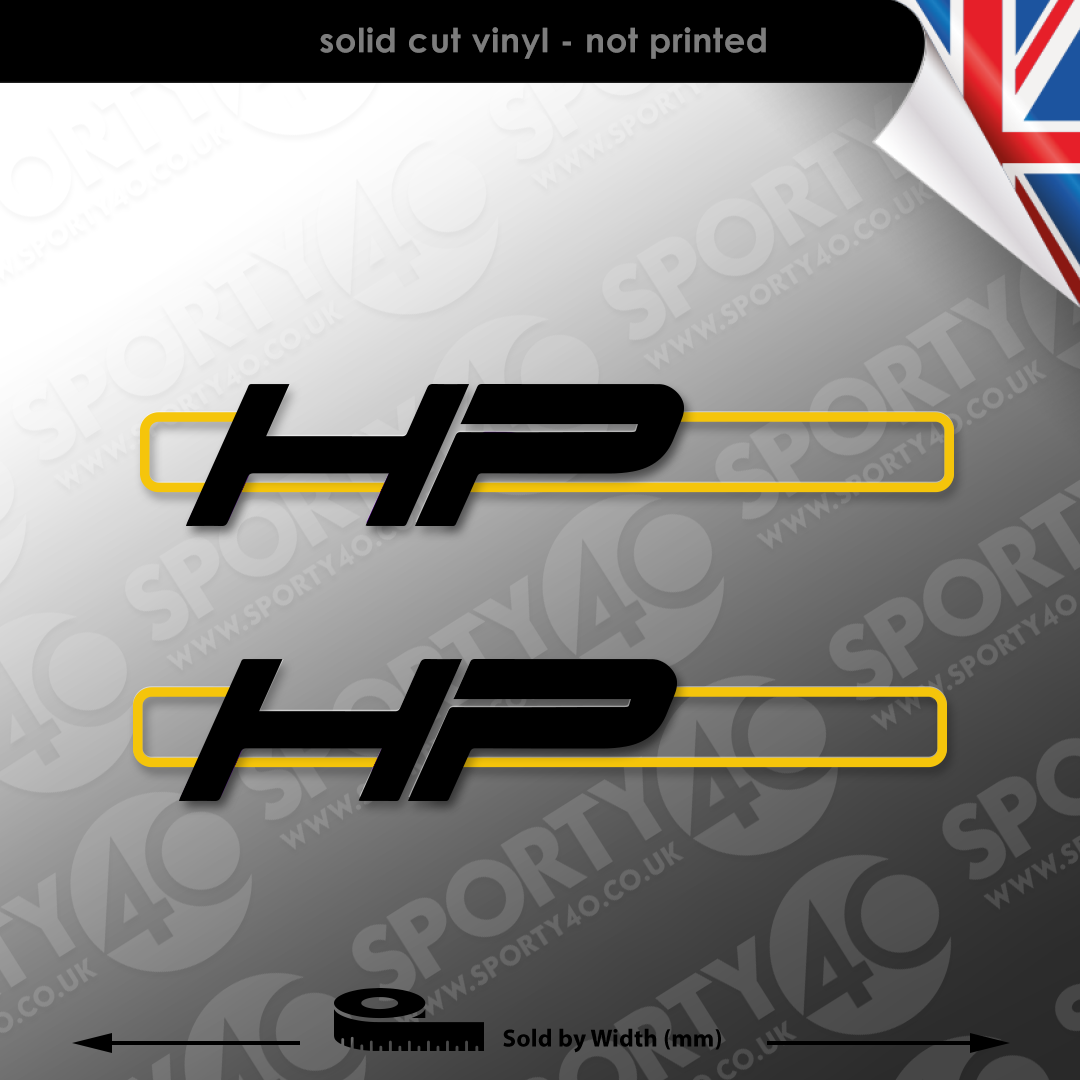 Low Hp Sticker HP 2 Colour Vinyl Decal Sticker