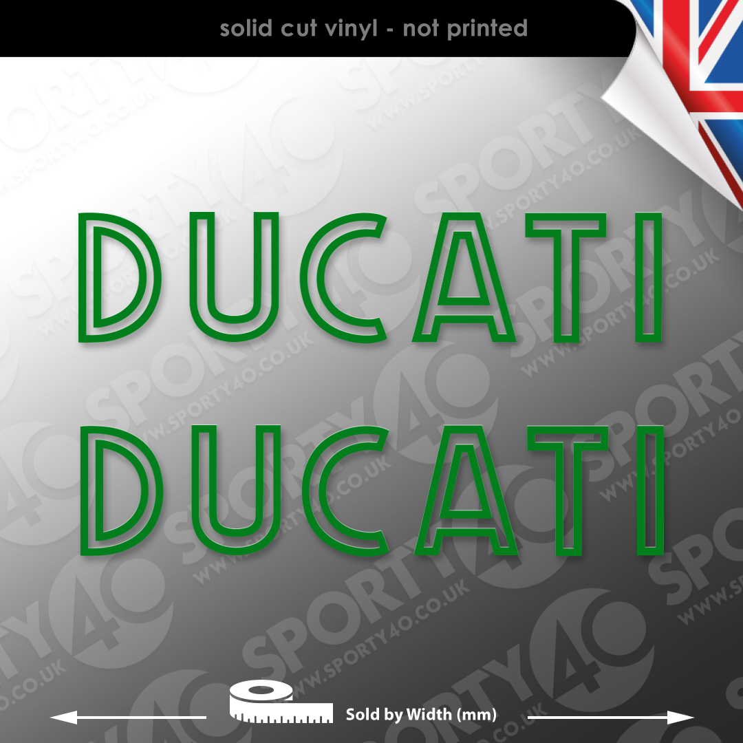 Ducati Vinyl 2 Decal Sticker