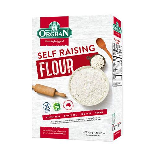 A box of Orgran Self Raising Flour