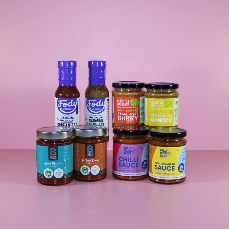 selection of cooking sauces products