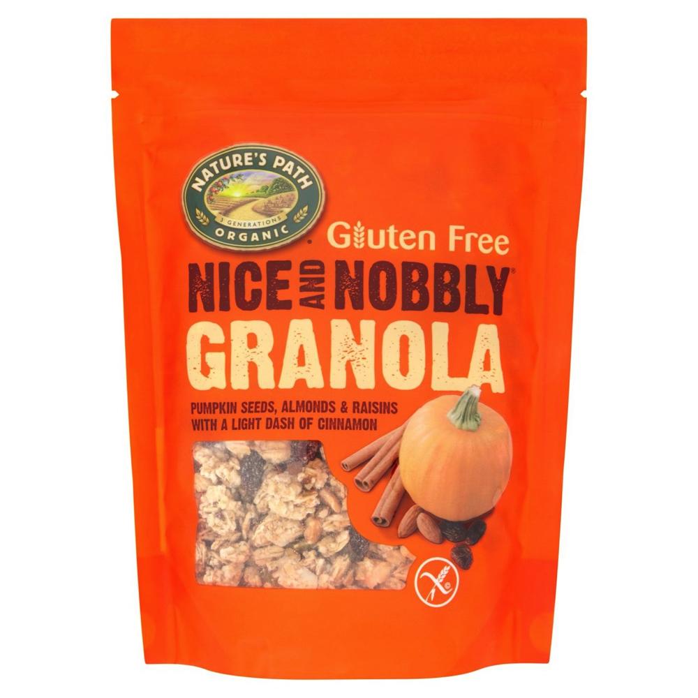 A bag of Nature's Path Granola with Pumpkin Seeds and Raisins