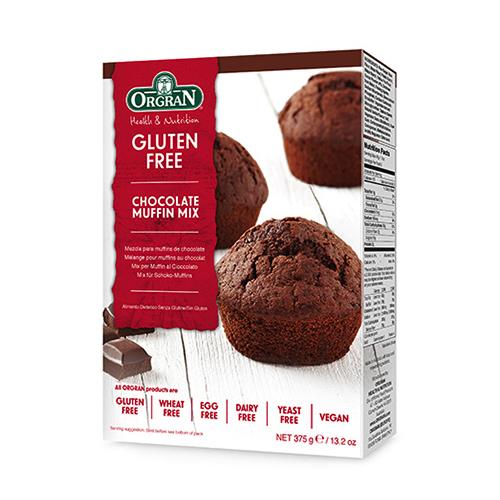 A box of Orgran Chocolate Muffin Mix