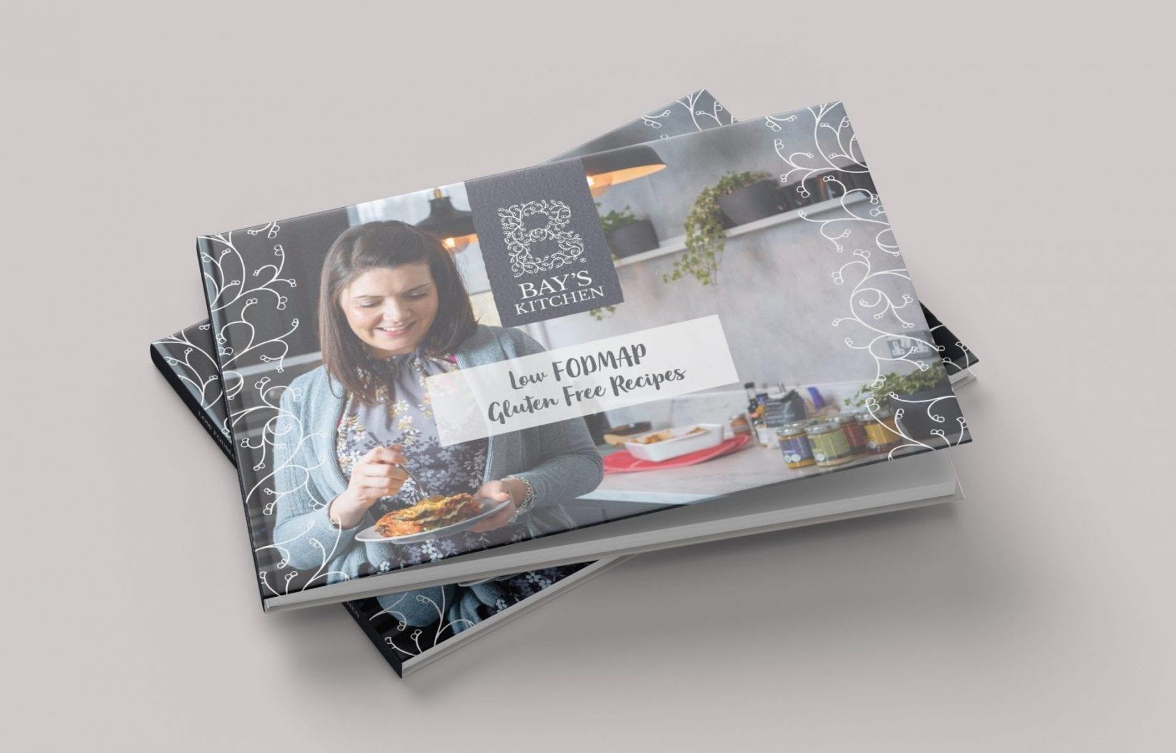 The front cover of the Bay's Kitchen Low FODMAP and gluten free recipe book