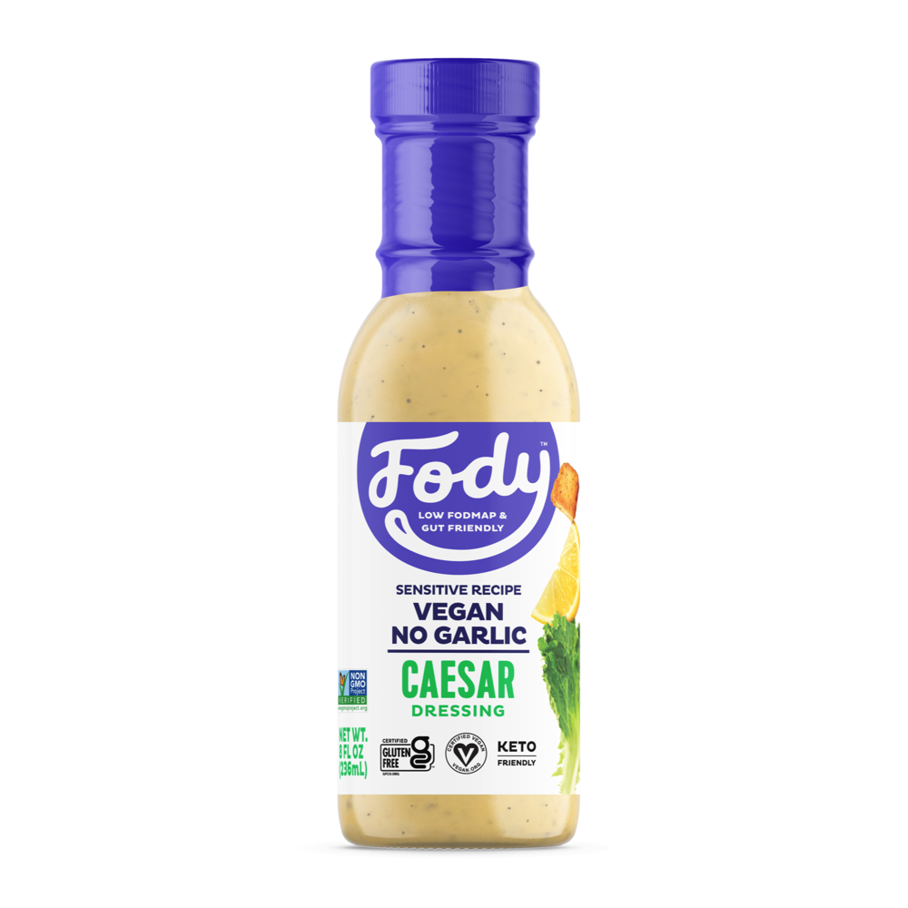 A bottle of Fody ceasar dressing