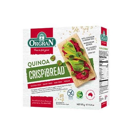 A box of Orgran Quinoa Crispi Bread