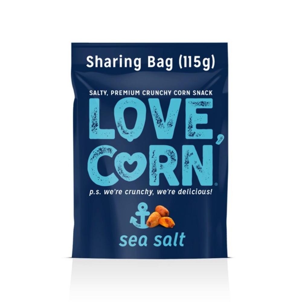 A packet of Love Corn Sea Salt Corn