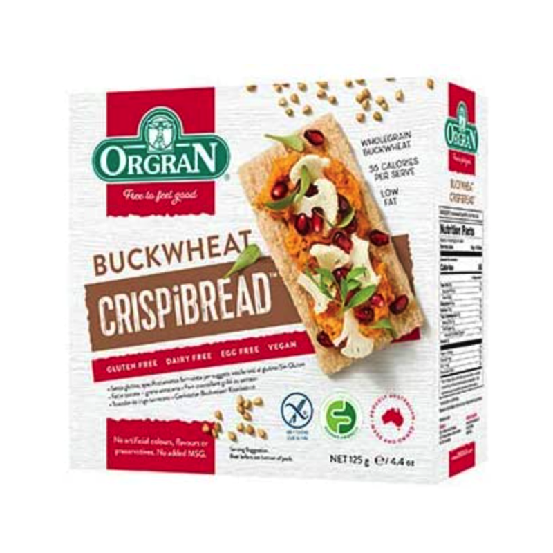 A box of Orgran Buckwheat Crispi Bread