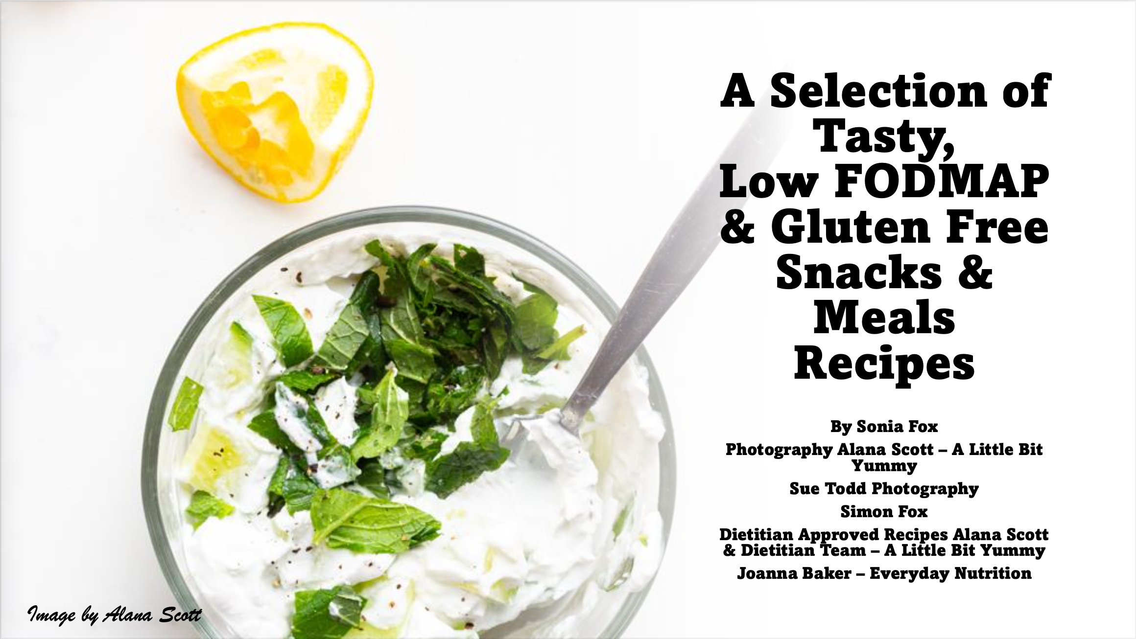 The inside cover of the Slightly Different free recipe ebook
