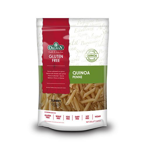 A packet of Orgran Quinoa Penne Pasta