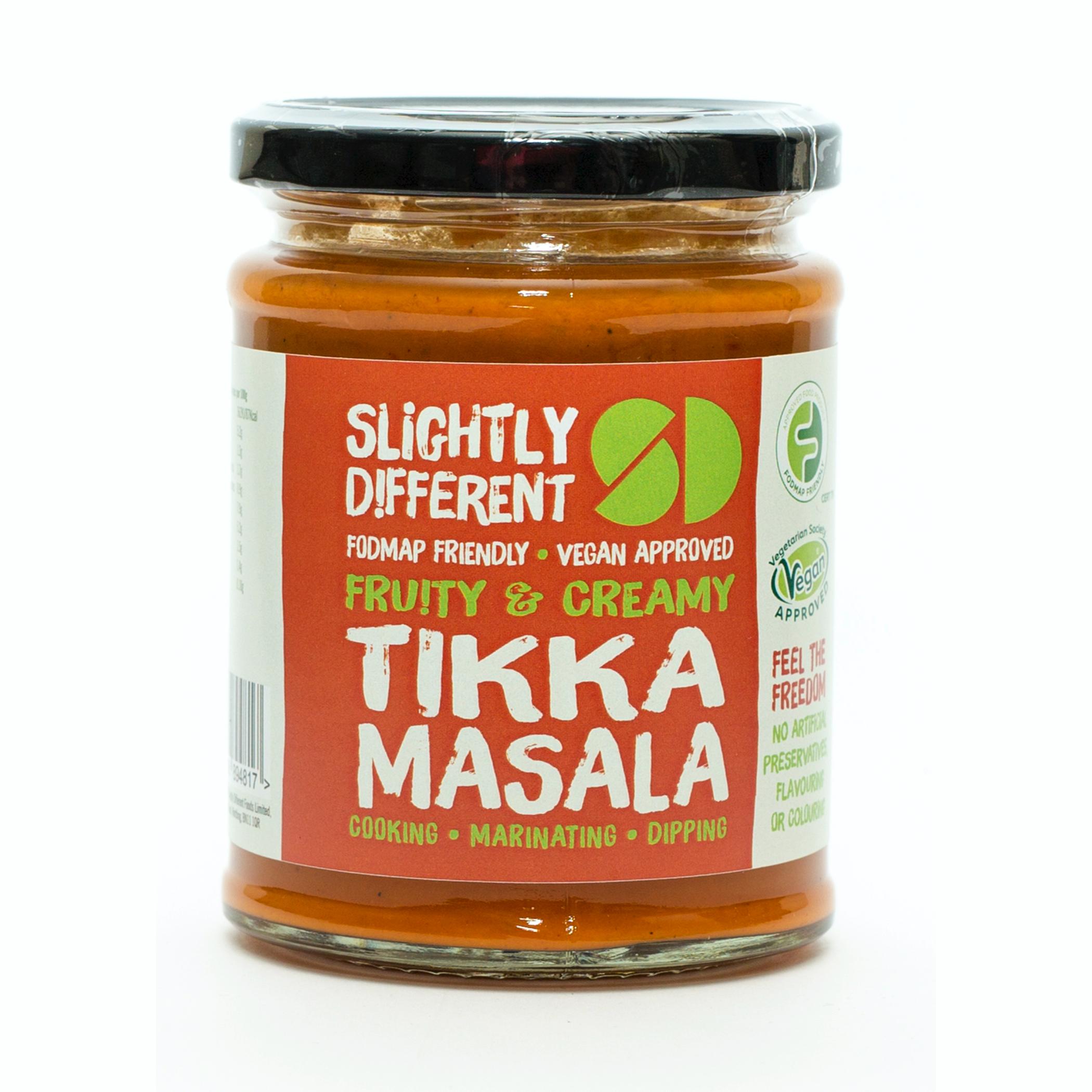 A jar of Slightly Different's Tikka Massala Sauce