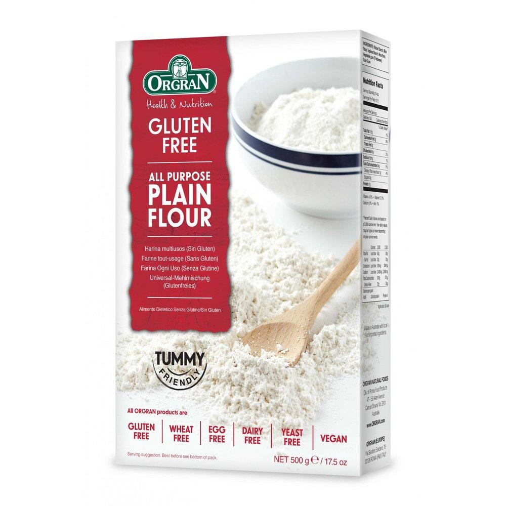 A packet of Orgran Plain Flour