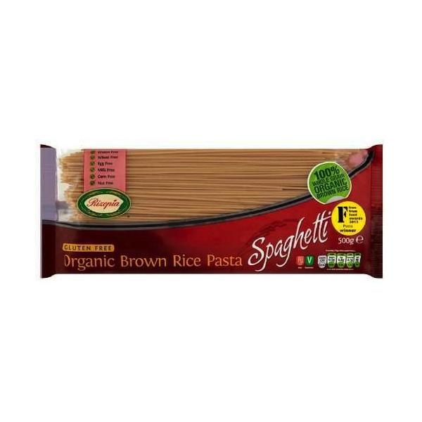 A bag of Rizopia Organic Brown Rice Spaghetti