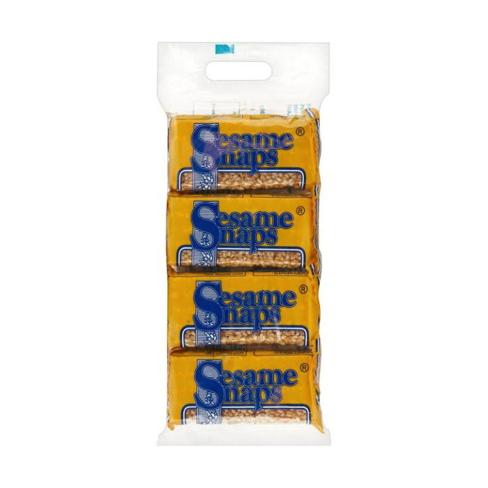 A packet of Sesame Snaps