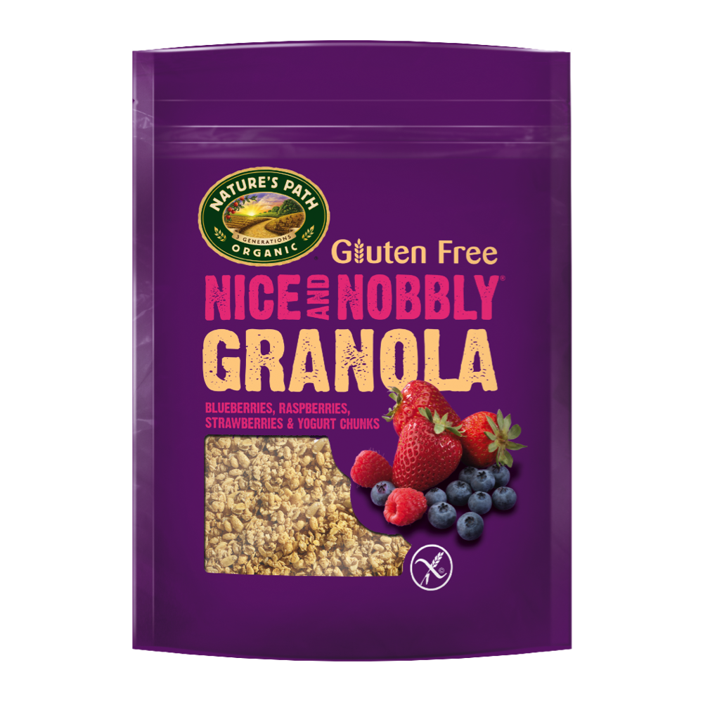 A bag of Nature's Path Granola with Mixed Berries