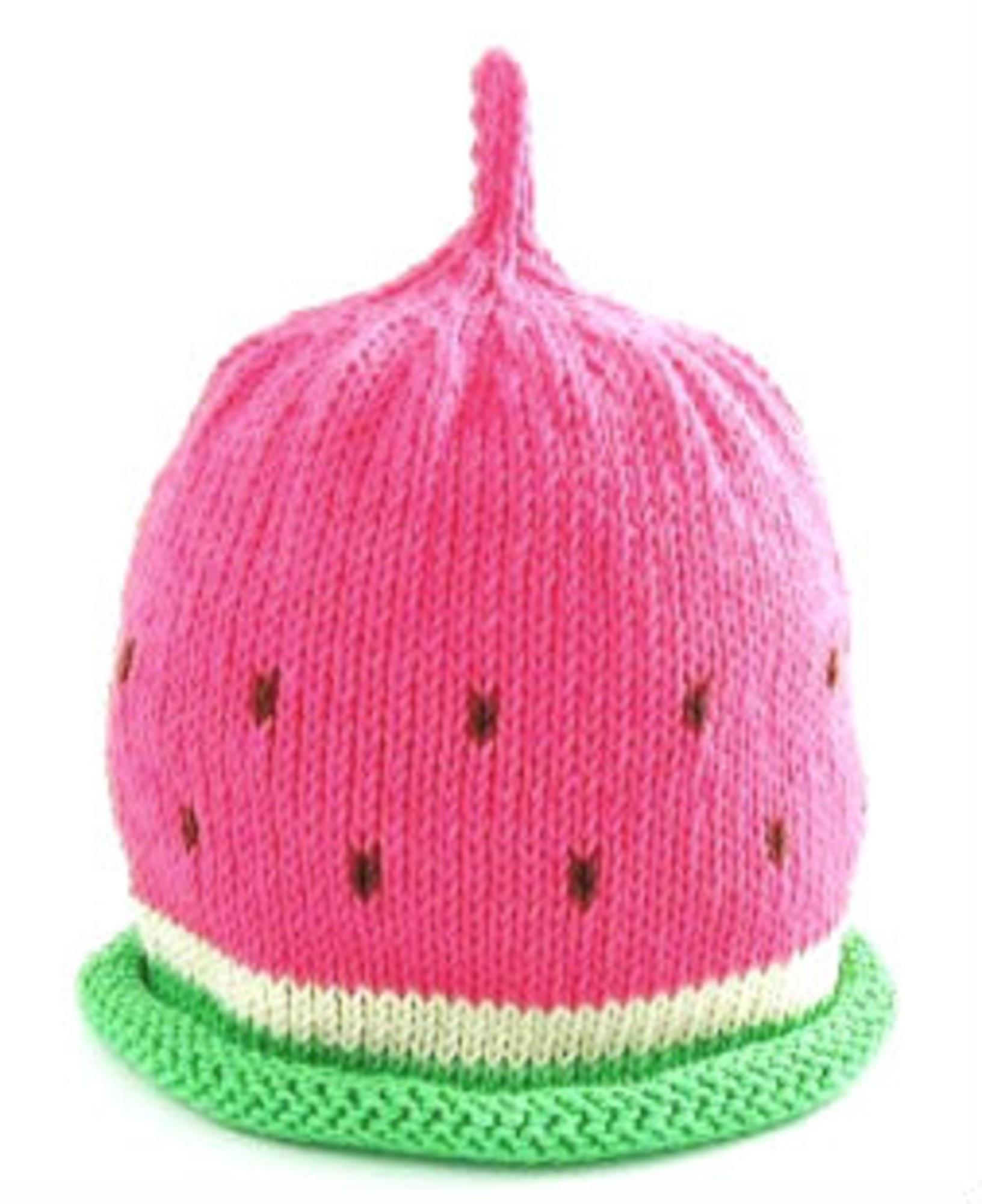 Merry Berries - Watermelon Knitted baby Hat-0-24mths-Cotton-2