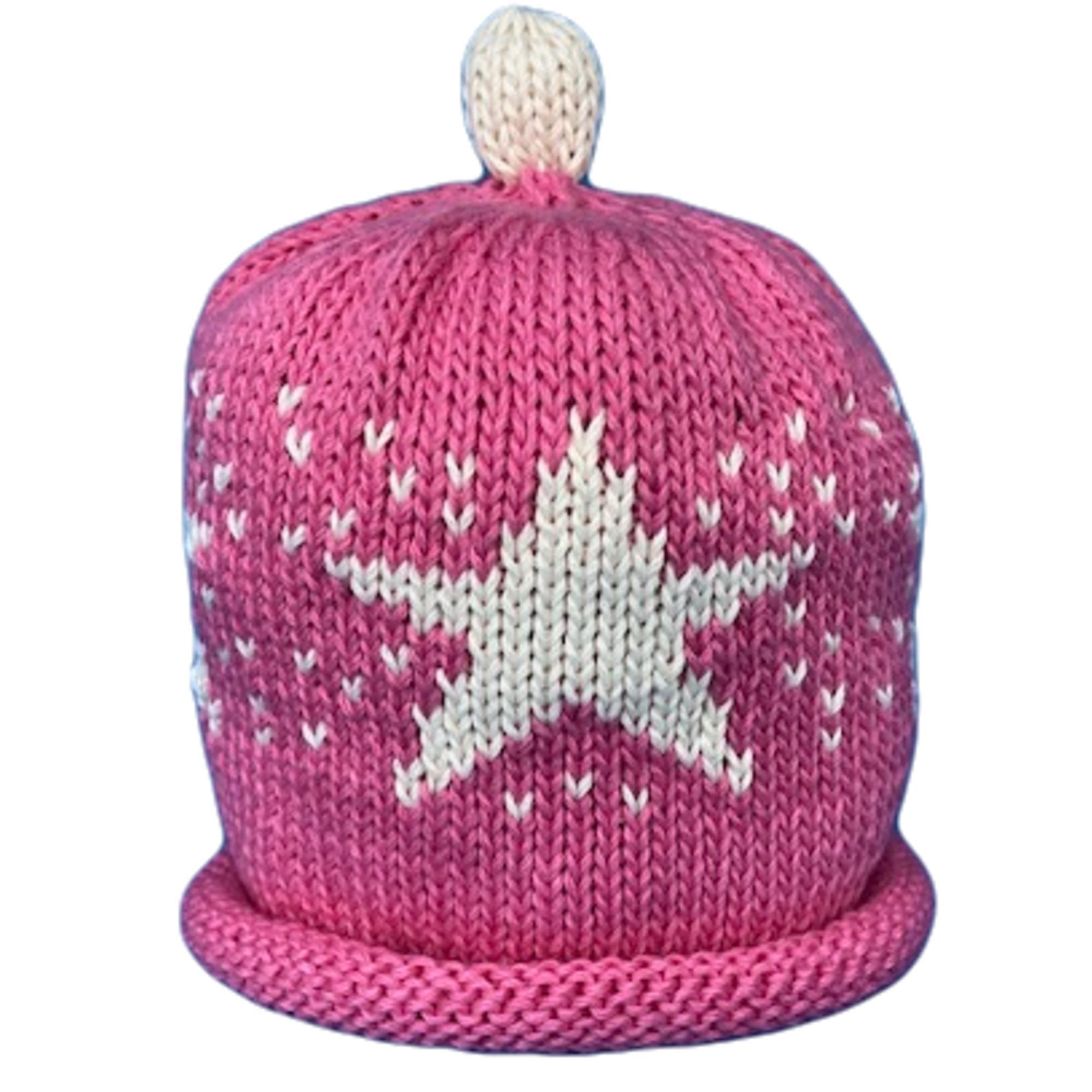 Merry Berries - Candy Star Knitted baby Hat-0-24mths-Cotton-2