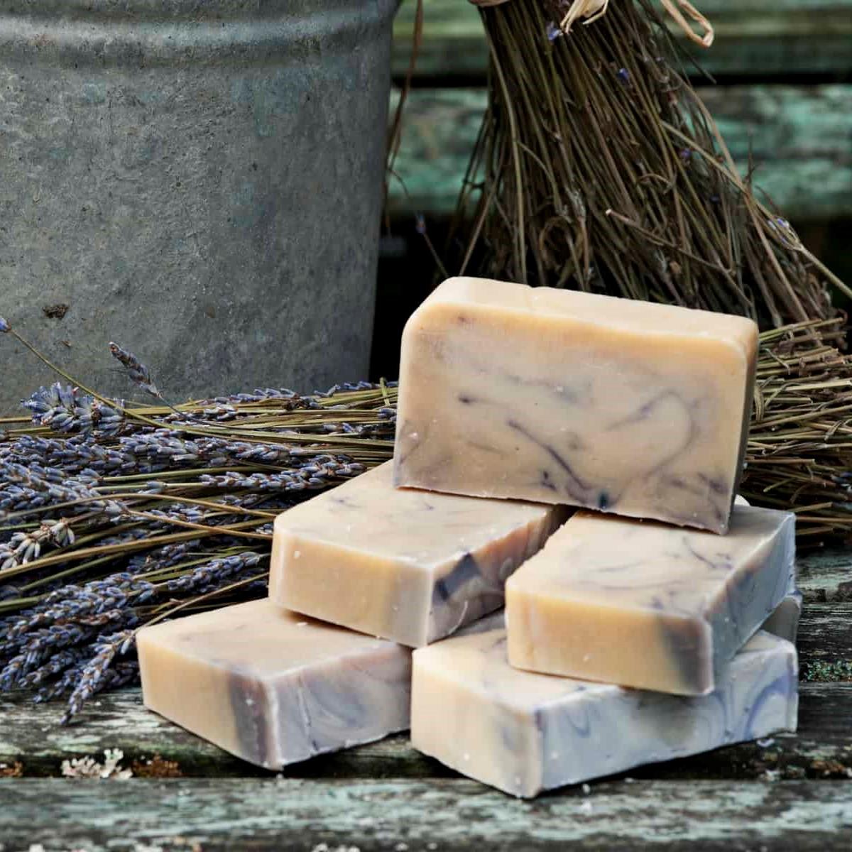 Lavender, natural, handmade Goats milk soap image 2