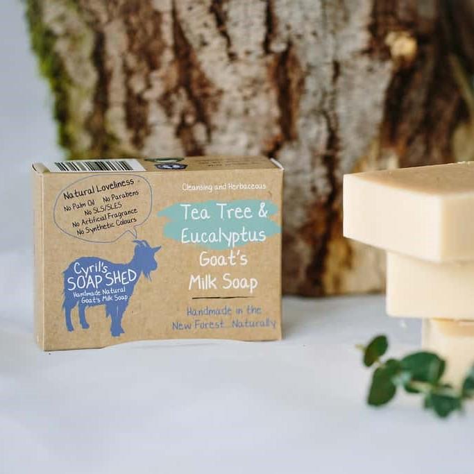 Tea Tree and Eucalyptus natural, handmade Goats milk soap