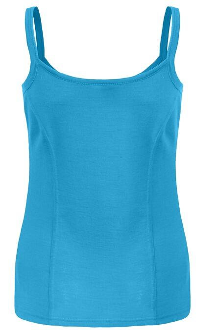 Fine New Zealand Wool Turquoise camisole - lightweight, extra warmth