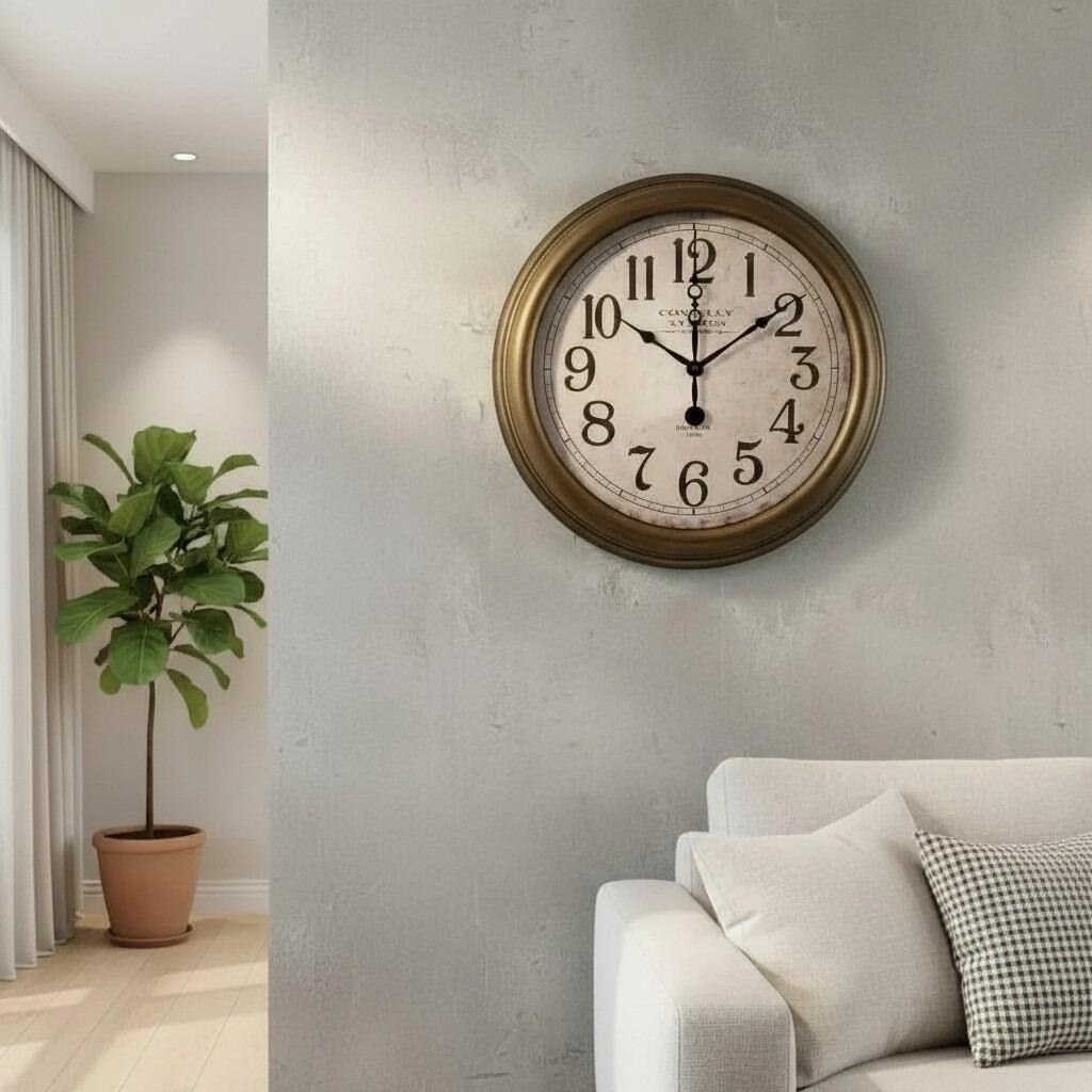 Clock Connolly Connolly Station Wall Clock 63cm – Vintage Large Clock