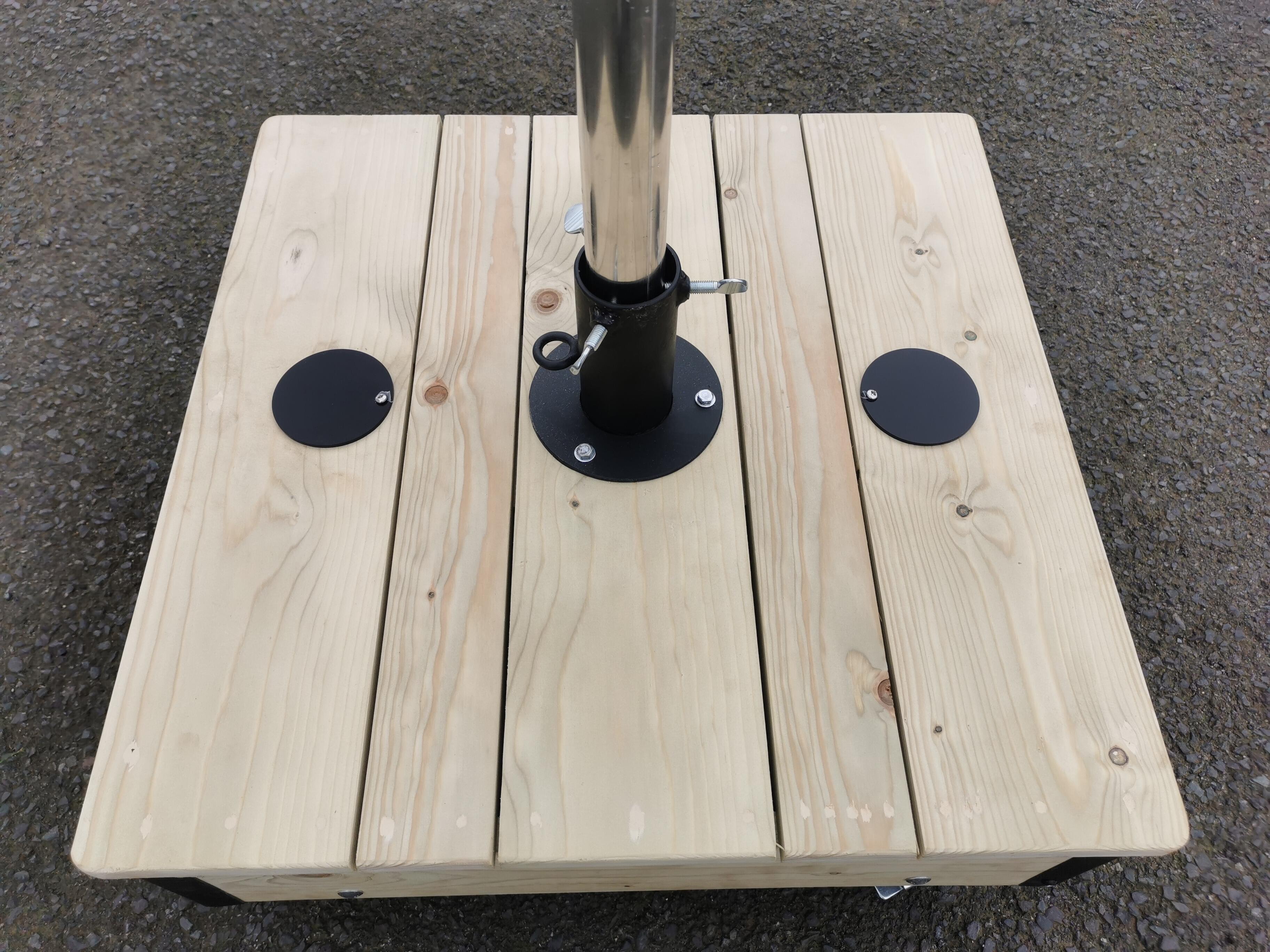 Cloth Line Base Rotary Clothes Line Base Fully Mobile 100kg Water or Sand