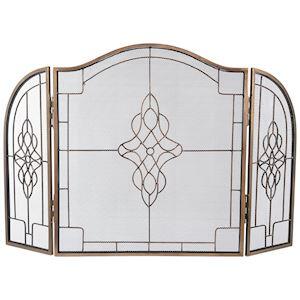 A/Q Brass Firescreen 84X63Cm