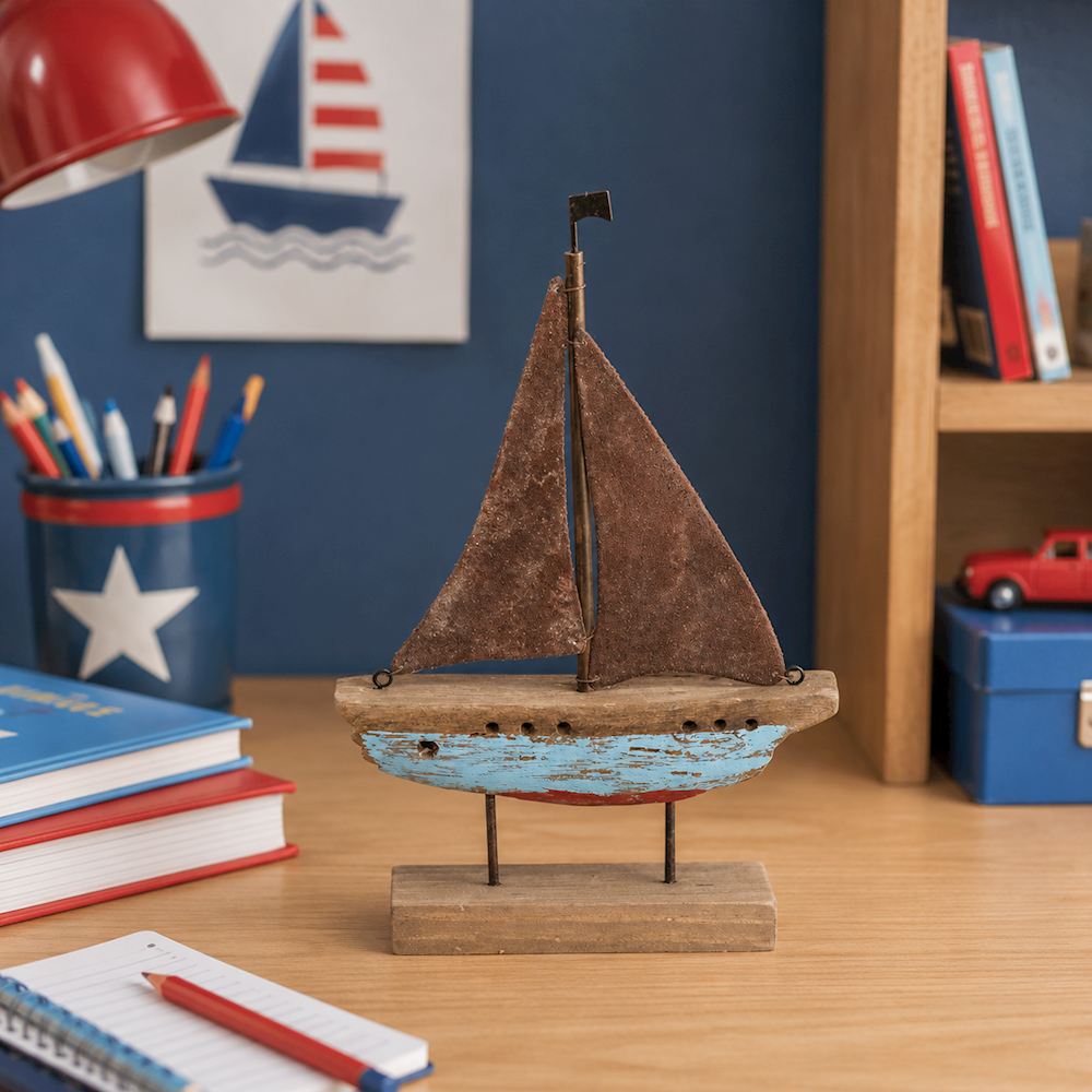 Small Sailboat 16x5X26cm