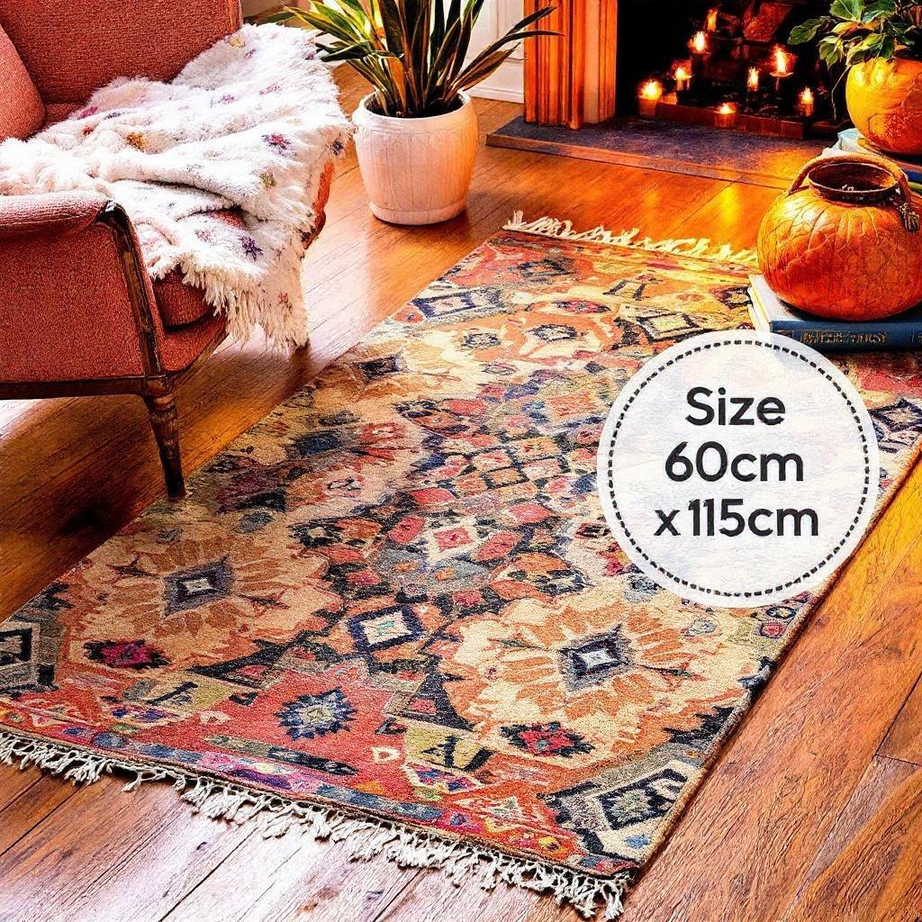 Extra Small Rugs 60cm x 115cm | Compact Accent Rugs | Flaming Anvil