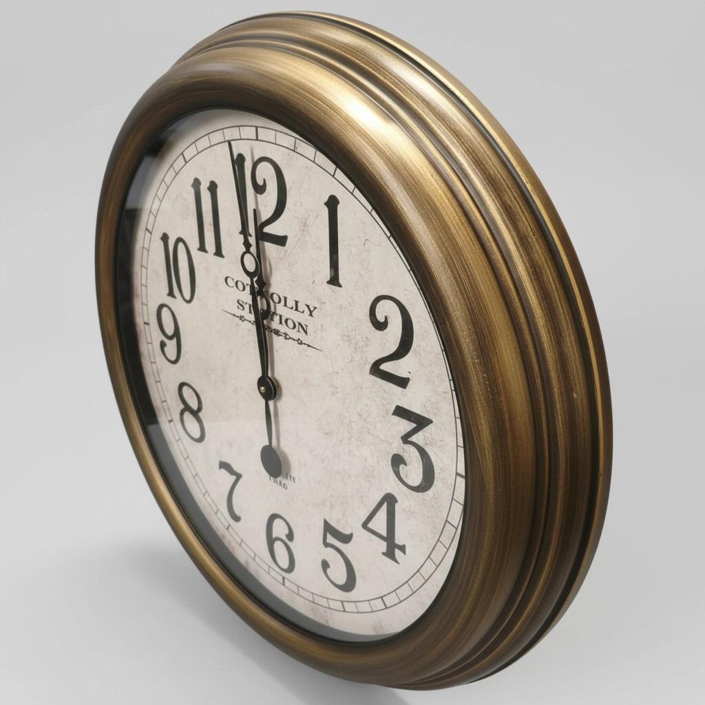 Clock Connolly Connolly Station Wall Clock 63cm – Vintage Large Clock