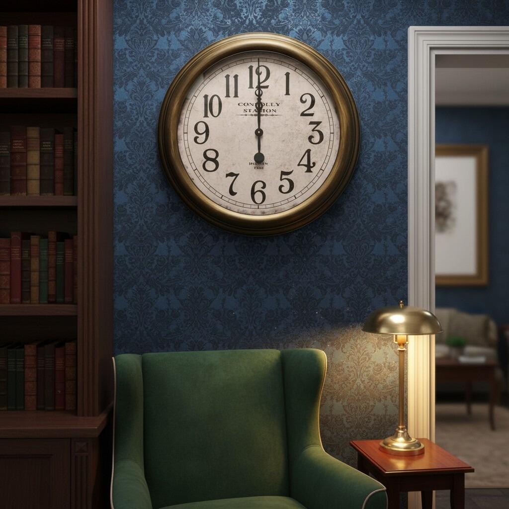 Clock Connolly Connolly Station Wall Clock 63cm – Vintage Large Clock