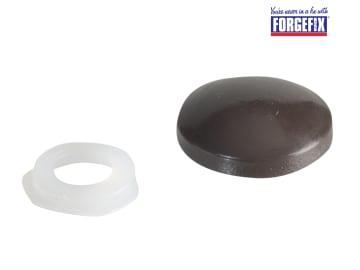 ForgeFix Domed Cover Cap Dark Brown No. 6-8 Forge Pack 20