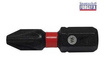 ForgeFix ForgeFast Pozidriv Compatible Impact Bit PZ2 x 25mm (Card 2)