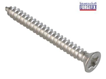ForgeFix Self-Tapping Screw Pozi Compatible CSK A2 SS 1.1/4in x 8 ForgePack 15