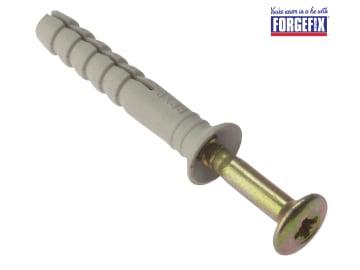 ForgeFix Hammer Fixing & Plug M6 x 35mm Bag 10