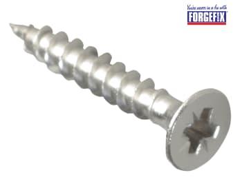ForgeFix Multi-Purpose Pozi Compatible Screw CSK ST S/Steel 4.0 x 25mm Forge Pack 35