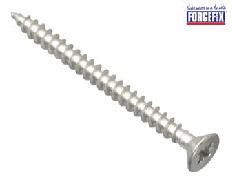 ForgeFix Multi-Purpose Pozi Compatible Screw CSK ST S/Steel 5.0 x 60mm Forge Pack 10