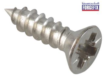 ForgeFix Self-Tapping Screw Pozi Compatible CSK A2 SS 1/2in x 6 ForgePack 40