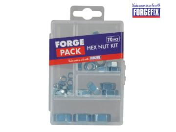 ForgeFix Hexagon Nut Kit ForgePack 70 Piece