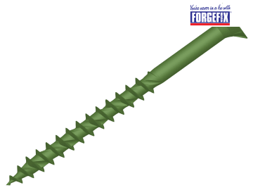 ForgeFix ForgeFast TORX Compatible Decking Screws CSK Green 4.5x50 T25 Tub 600