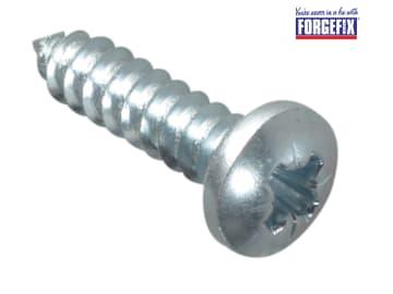 ForgeFix Self-Tapping Screw Pozi Compatible Pan Head ZP 3/4in x 10 ForgePack 20