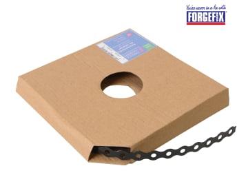 ForgeFix Black Plastic Coated Pre-Galvanised Band 12mm x 0.8 x 10m Box 1