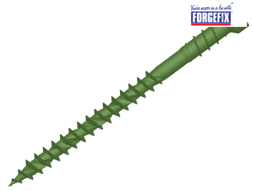 ForgeFix ForgeFast TORX Compatible Decking Screws Reduced Head Green 4.5x50 T15 Tub 600