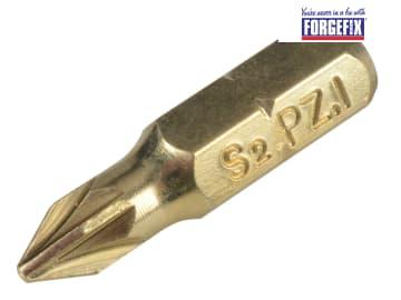 ForgeFix Pozidriv Compatible Bits PZ1 x 25mm (Pack 10)