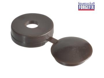 ForgeFix Hinged Cover Caps Dark Brown No.6-8 Forge Pack 20